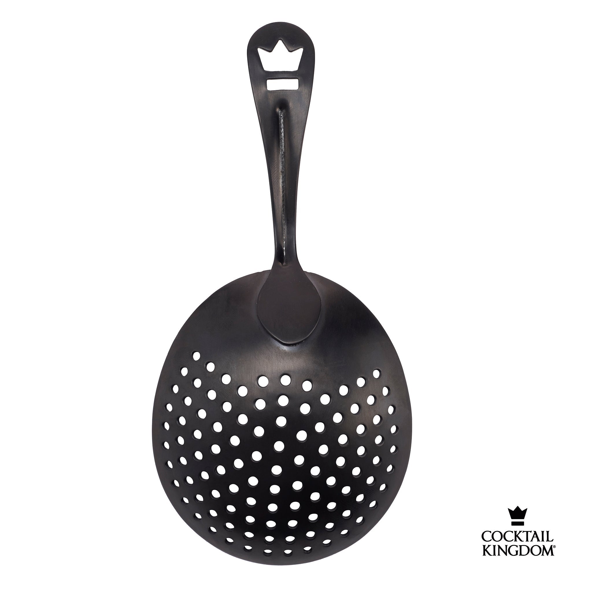 Cocktail Kingdom Premium Julep Strainer nero opaco, colino per mixing glass