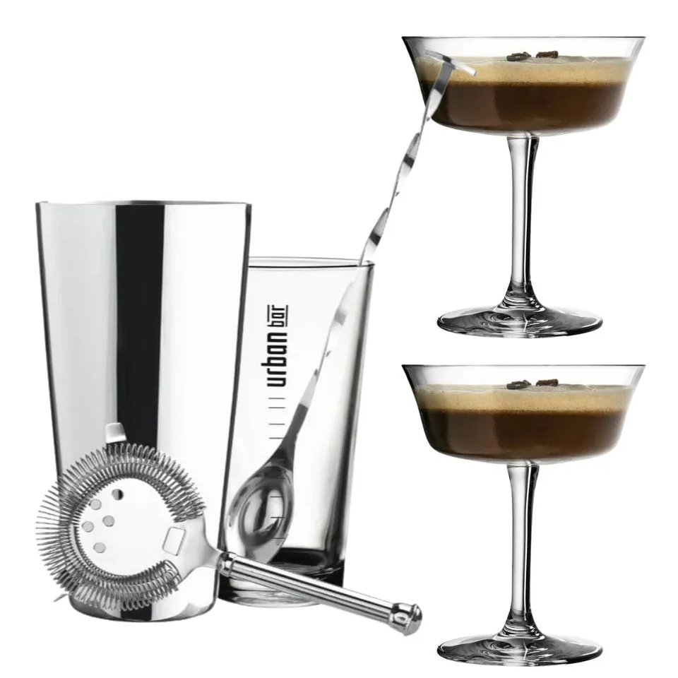Urban Bar Cocktail Kits Set Shaker e 2 Fizzio in vetro