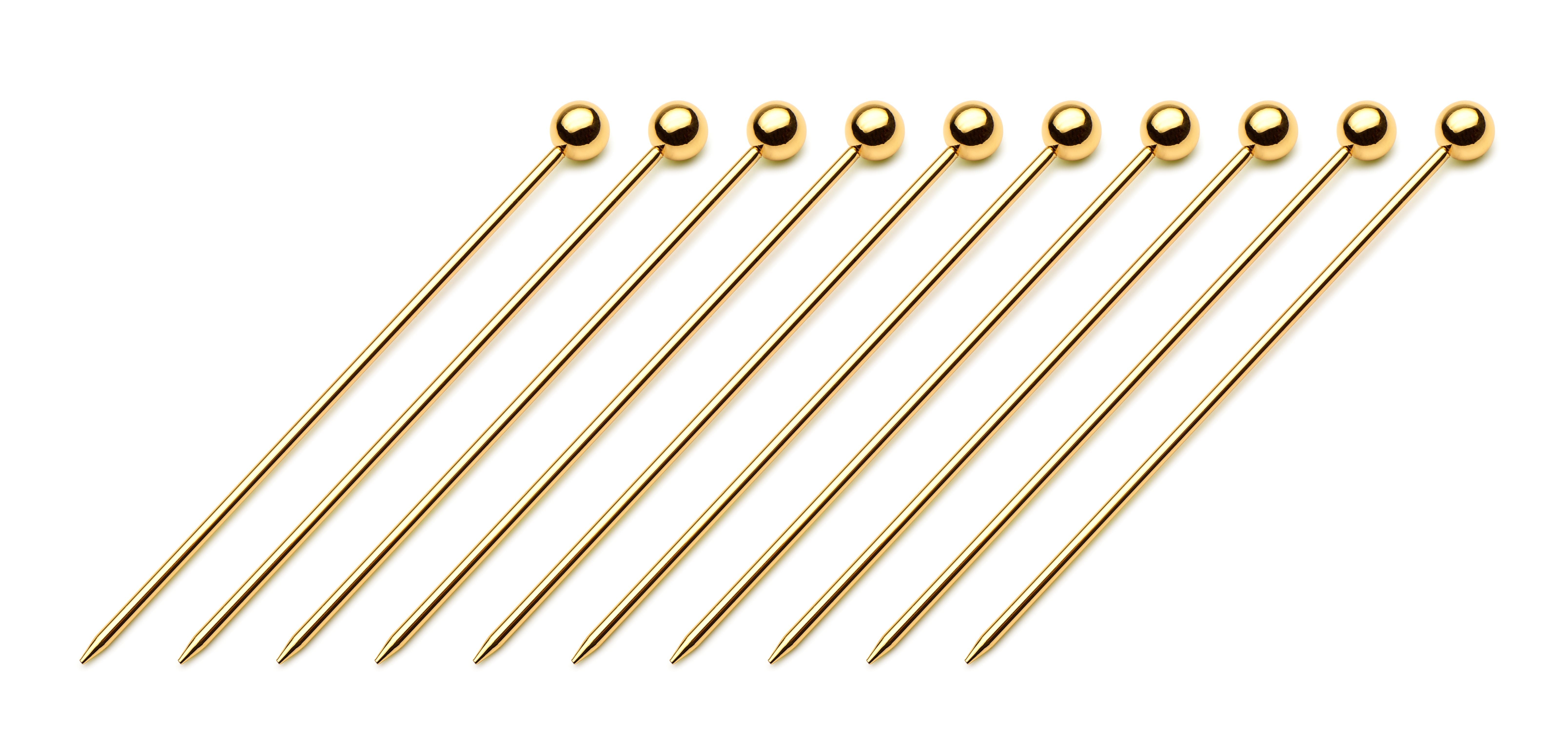 Urban Bar Accessories stecchini cocktail oro 10 pezzi