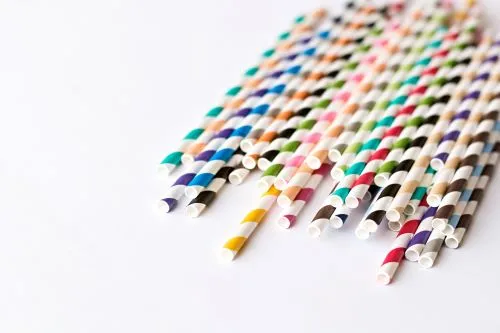 Urban Bar Paper Straws cannucce carta 250 pezzi colori misti