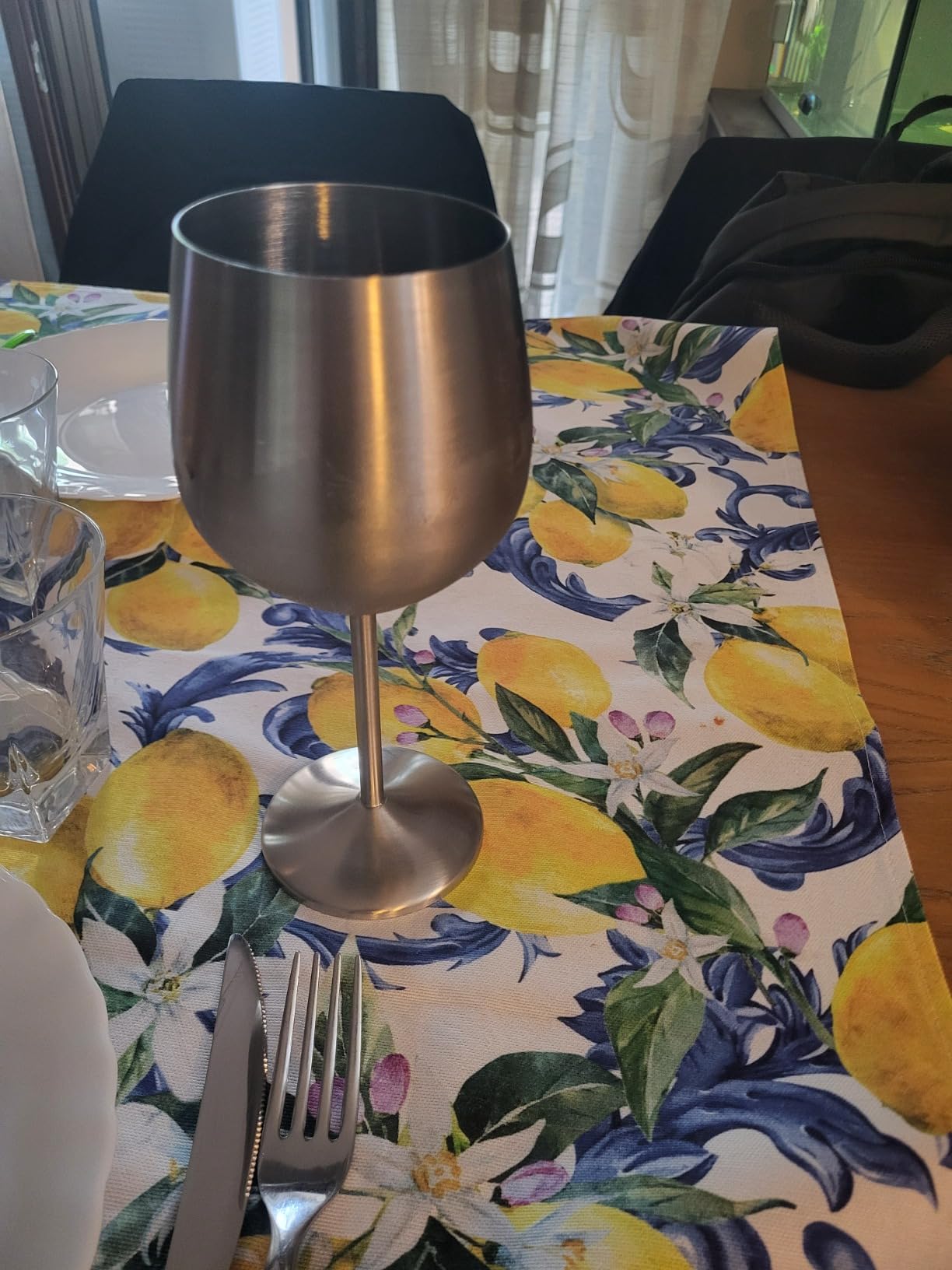 Gusto Nostro Stainless Calice Vino Acciaio 4pz Argento