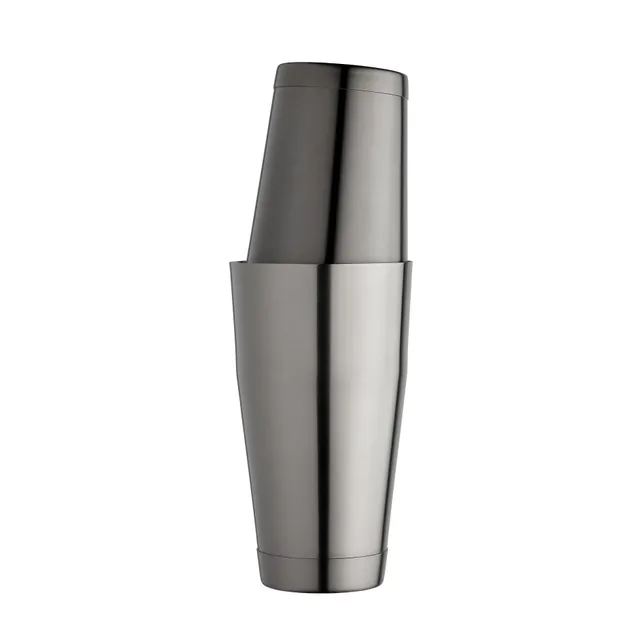 Urban Bar Ginza Shaker Boston Acciaio Nero Tin on Tin