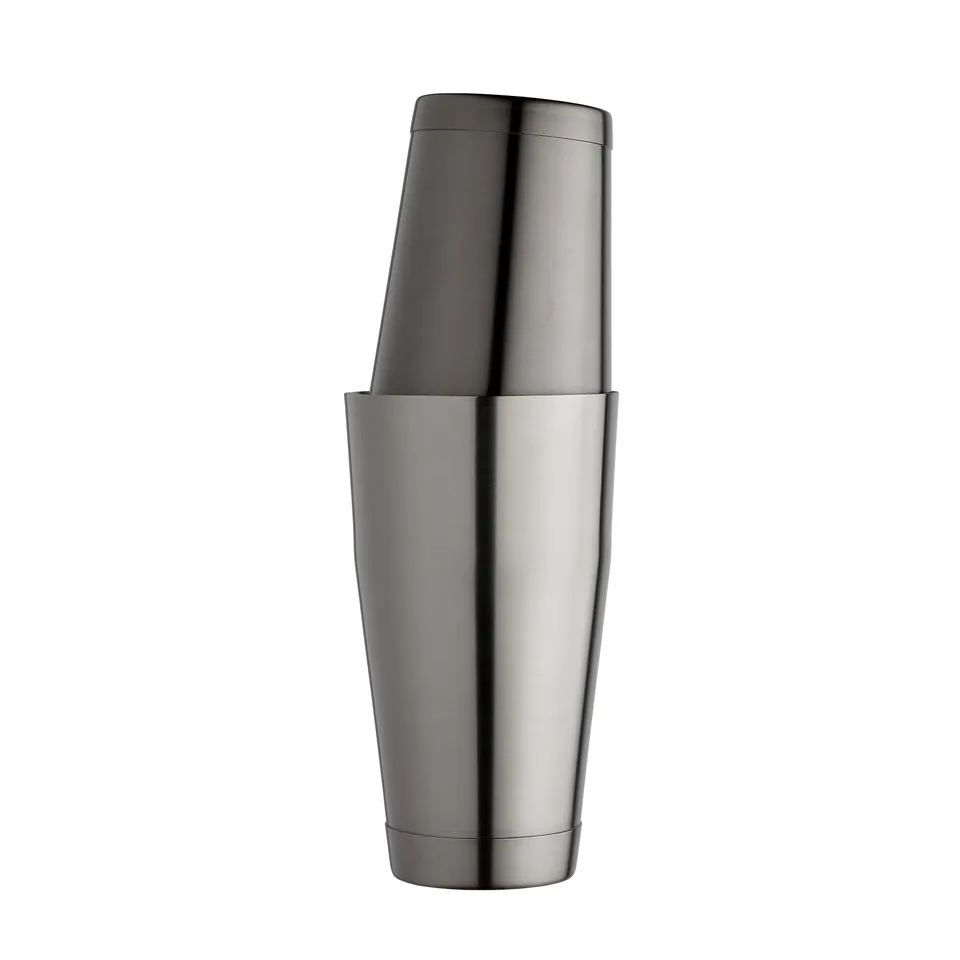 Urban Bar Ginza Shaker Boston Acciaio Nero Tin on Tin
