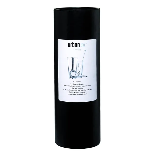 Urban Bar Cocktail Kit Tube kit shaker Boston acciaio